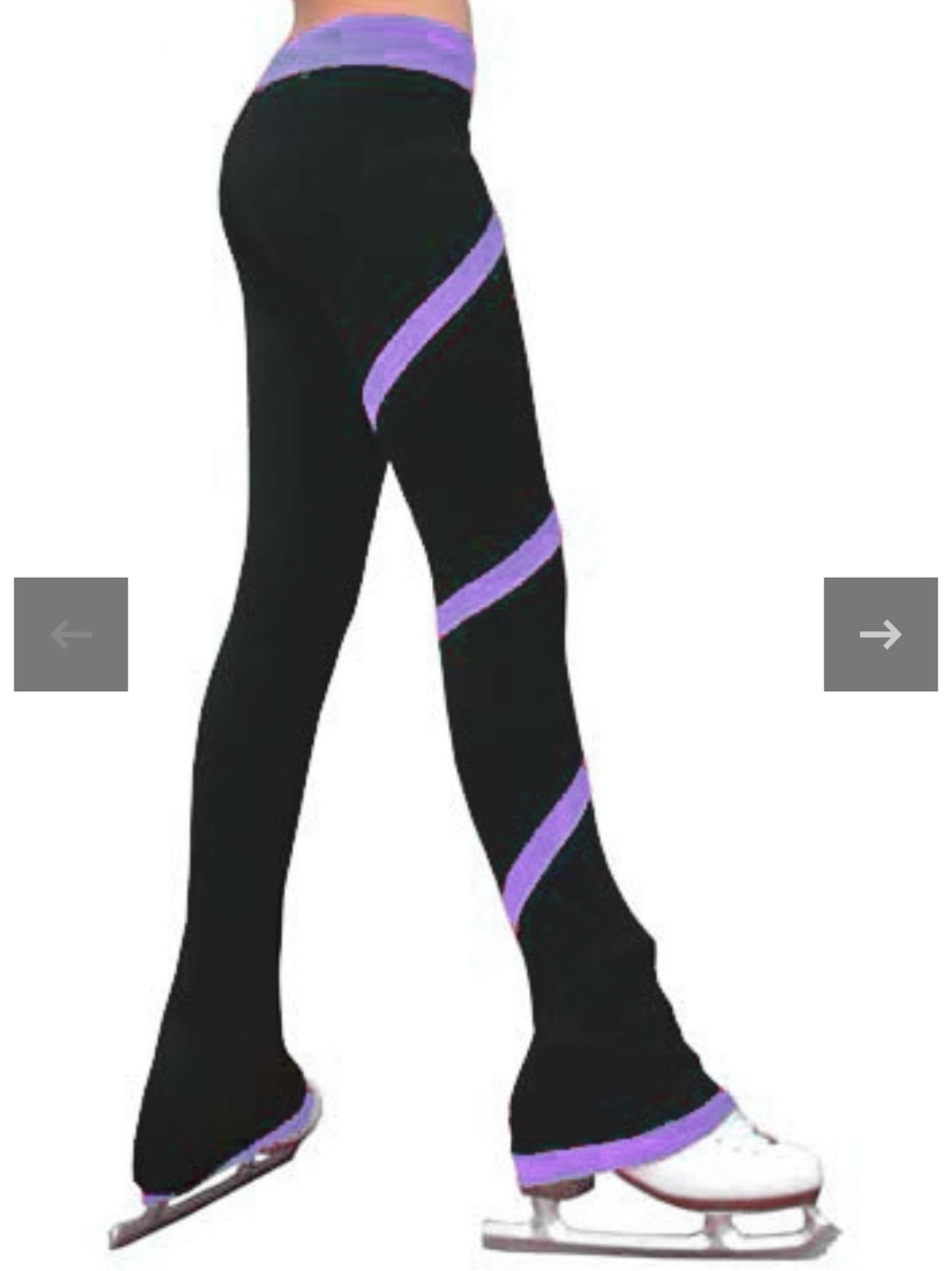 Chloe Noel Purple Spiral ice skating pants